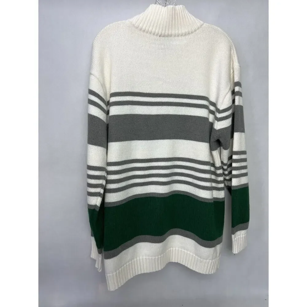 Vintage Y2K South Pole Men's Knit Logo TurtleNeck Sweater Size L